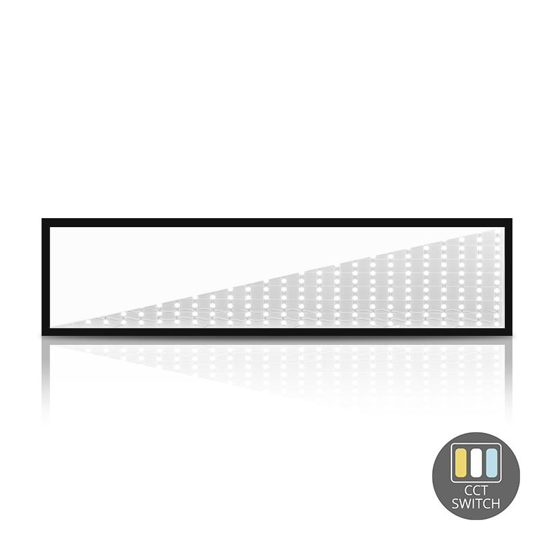 LED paneel zwart | 120x30 cm | 30W | CCT-switch | Back-Lit - Outledtl.nl